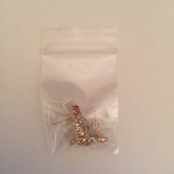 Day of the Dead Sugar Skull Rose Earrings - Picture 7 of 8